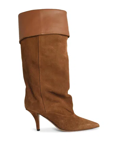 Paris Texas Reverse 85 Suede Ankle Boots In Brown