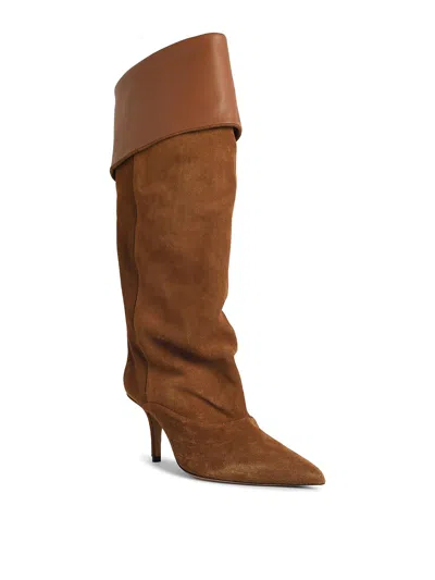 Paris Texas Reverse 85 Suede Ankle Boots In Brown