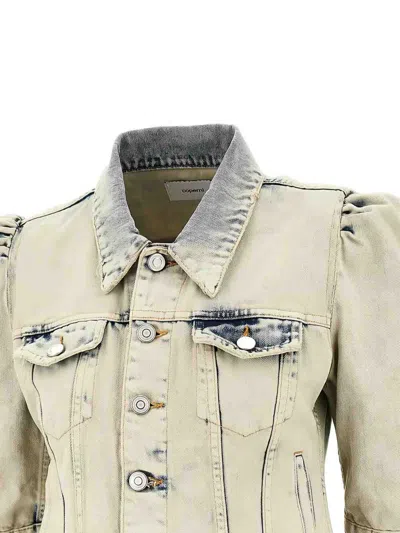 Coperni Denim Slim Fit Jacket In Gray