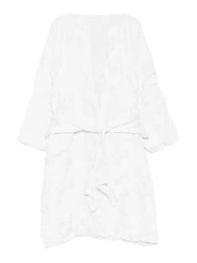 Daniela Gregis Cappotto Coat T Double Grappolo In White