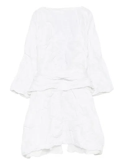 Daniela Gregis Cappotto Coat T Double Grappolo In White