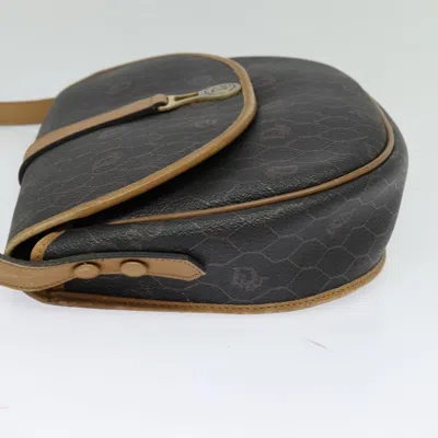 Pre-owned Dior Honeycomb Black Canvas Shoulder Bag ()