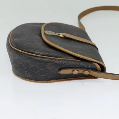 Pre-owned Dior Honeycomb Black Canvas Shoulder Bag ()