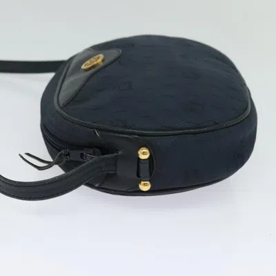 Pre-owned Dior Honeycomb Navy Canvas Shoulder Bag ()