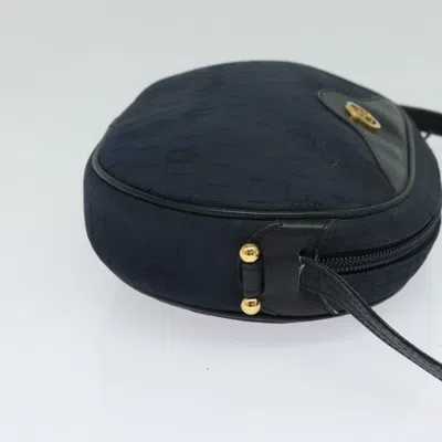 Pre-owned Dior Honeycomb Navy Canvas Shoulder Bag ()