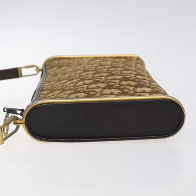 Pre-owned Dior Trotter Brown Canvas Shoulder Bag ()