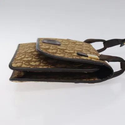 Pre-owned Dior Trotter Brown Canvas Shoulder Bag ()