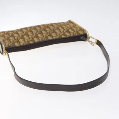 Pre-owned Dior Trotter Brown Canvas Shoulder Bag ()