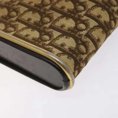 Pre-owned Dior Trotter Brown Canvas Shoulder Bag ()