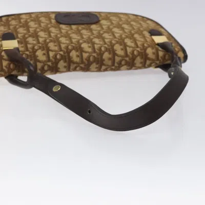 Pre-owned Dior Trotter Brown Canvas Shoulder Bag ()