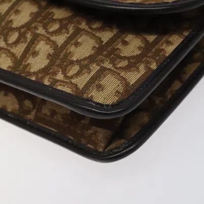 Pre-owned Dior Trotter Brown Canvas Shoulder Bag ()