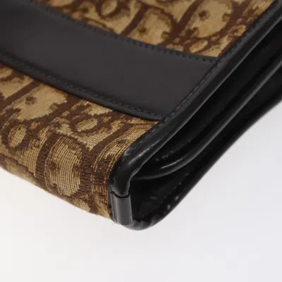Pre-owned Dior Trotter Brown Canvas Shoulder Bag ()