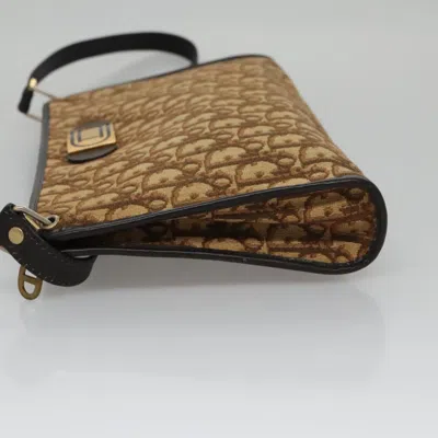 Pre-owned Dior Trotter Brown Canvas Shoulder Bag ()