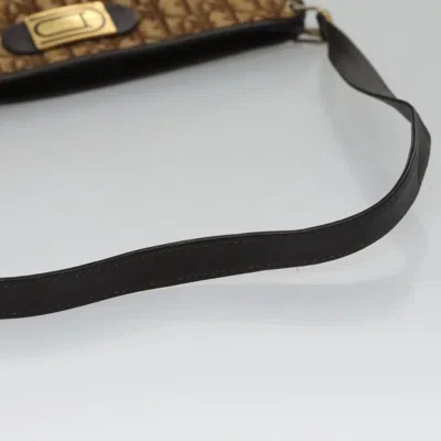 Pre-owned Dior Trotter Brown Canvas Shoulder Bag ()