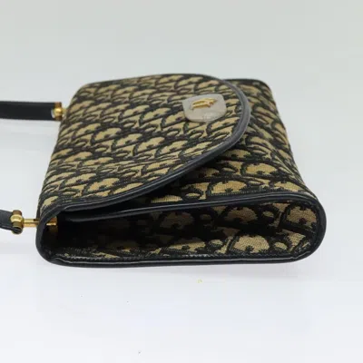 Pre-owned Dior Trotter Navy Canvas Shoulder Bag ()