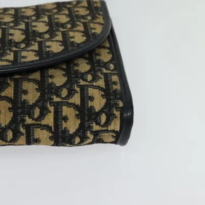 Pre-owned Dior Trotter Navy Canvas Shoulder Bag ()