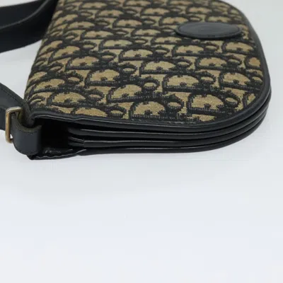 Pre-owned Dior Trotter Navy Canvas Shoulder Bag ()