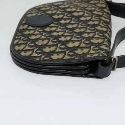 Pre-owned Dior Trotter Navy Canvas Shoulder Bag ()