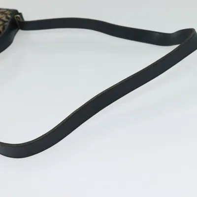 Pre-owned Dior Trotter Navy Canvas Shoulder Bag ()