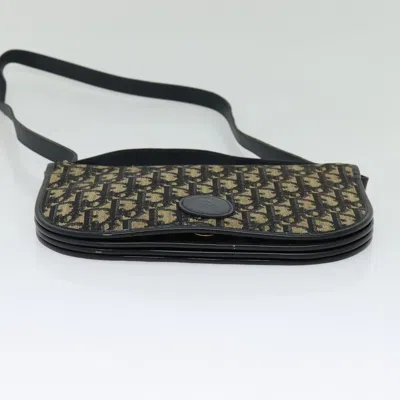 Pre-owned Dior Trotter Navy Canvas Shoulder Bag ()