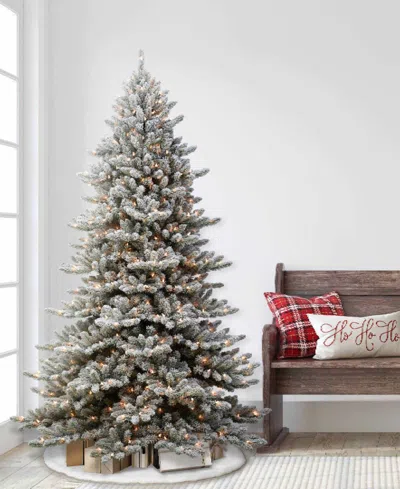 Puleo Pre-lit Artificial Fir Tree 7.5 Ft In Multi