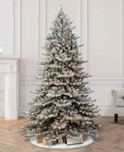 Puleo Pre-lit Artificial Fir Tree 7.5 Ft In Multi