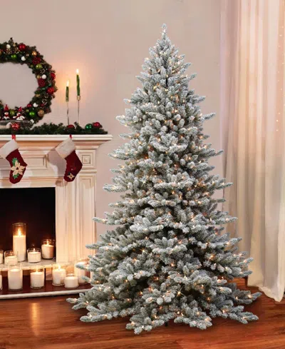 Puleo Pre-lit Artificial Fir Tree 7.5 Ft In Multi