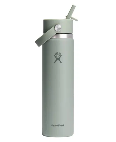 Hydro Flask 24 oz Wide Mouth With Flex Straw Cap In Green