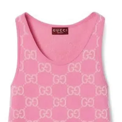 Gucci (wmns)  Gg Cotton Jacquard Dress 'pink Light Pink'