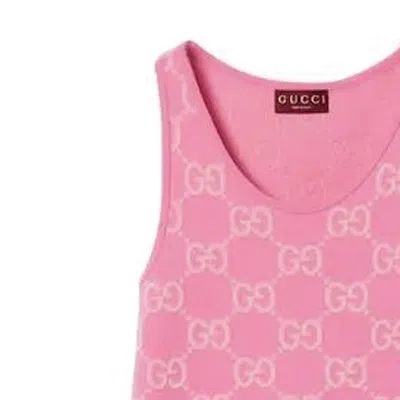 Gucci (wmns)  Gg Cotton Jacquard Dress 'pink Light Pink'