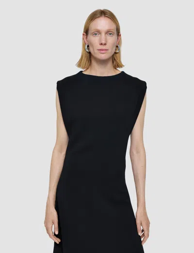 Joseph Neva Comfort Cady Dress In Black