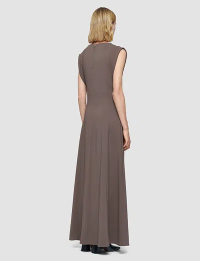 Joseph Neva Comfort Cady Dress In Brown