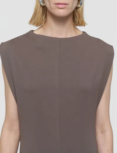 Joseph Neva Comfort Cady Dress In Brown