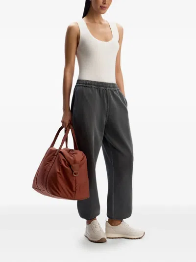 12 Storeez Drawstring-cuffed Track Pants In Gray