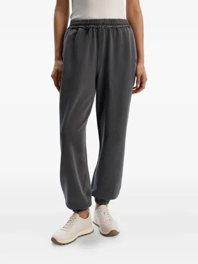 12 Storeez Drawstring-cuffed Track Pants In Gray
