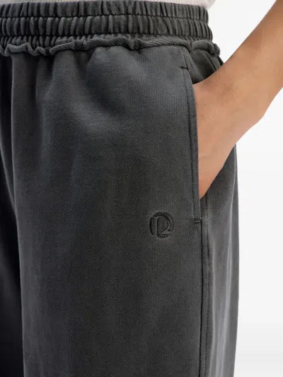 12 Storeez Drawstring-cuffed Track Pants In Gray