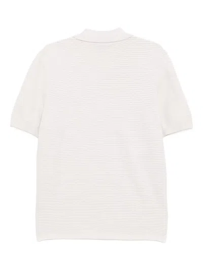 Apc A. P.c. Livio Polo Paa Heathered Ecru In White