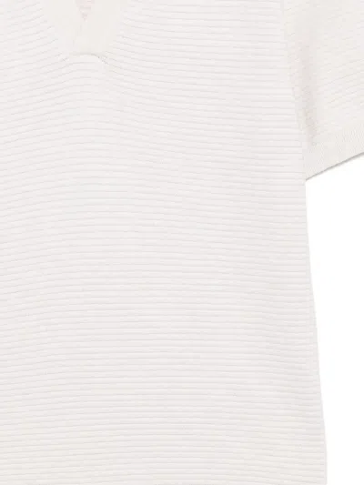 Apc A. P.c. Livio Polo Paa Heathered Ecru In White