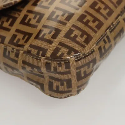 Pre-owned Fendi Baguette Brown Canvas Shoulder Bag ()