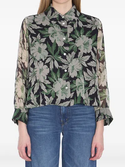 Loewe Silk Shirt In Black