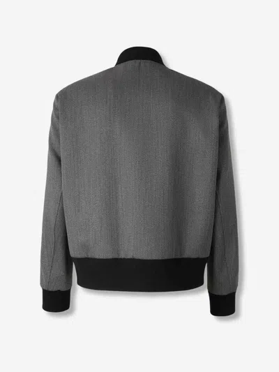 Lardini Zip-front Bomber Jacket In Gray