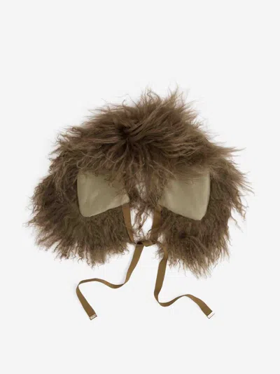 Herno Designer Hat In Brown
