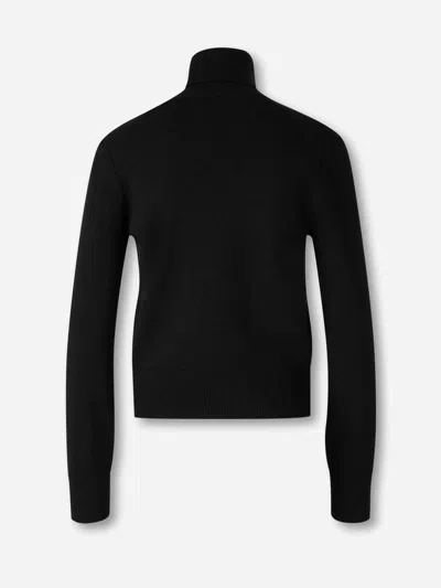Ami Alexandre Mattiussi Ami Paris Women Ami De Coeur Turtleneck Sweater In Black
