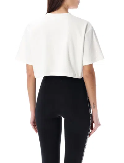 Off-white Off Stamp Rib Cropped Tee In White