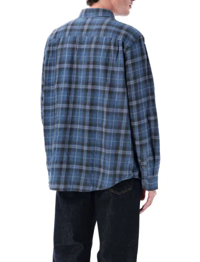 Stussy Beach Plaid Shirt In Blue