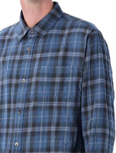 Stussy Beach Plaid Shirt In Blue
