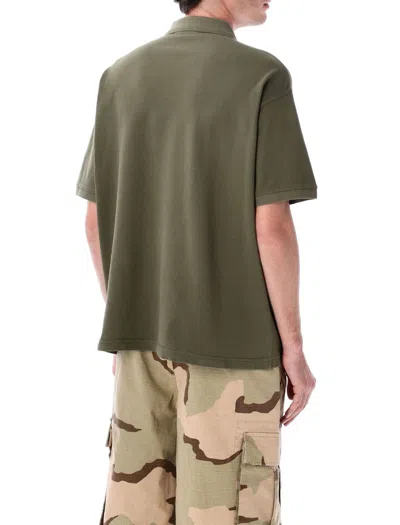 Stussy Classic Pique Polo Shirt In Green