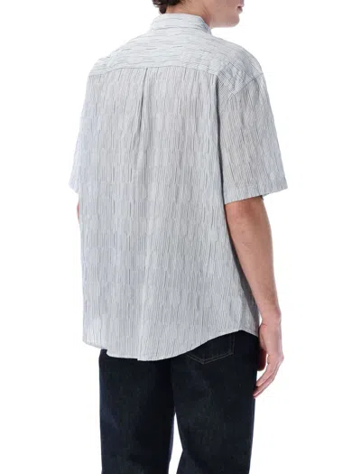 Stussy Wavy Stripe Shirt In Blue