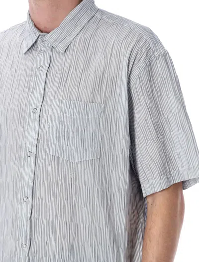 Stussy Wavy Stripe Shirt In Blue