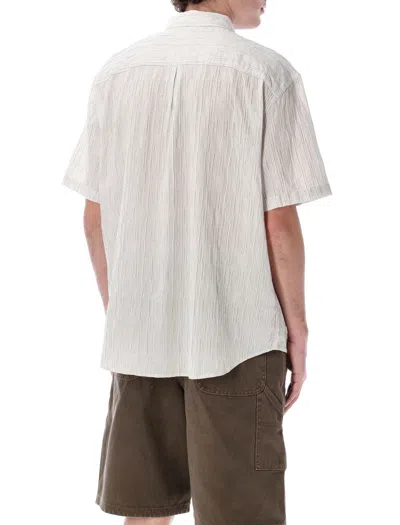 Stussy Wavy Stripe Shirt In Gray